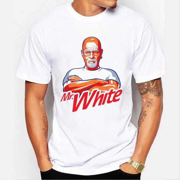 

new fashion short sleeve casual breaking bad mr white retro printed male novelty popular basic funny s sport sweatshirt hoodie t shirt