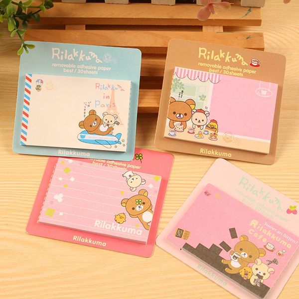 

10 шт лот rilakkuma memo pad и sticky notes корейский наклейки скрапбукинг канцелярские принадлежности школьные принадлежности fm648 sqcmls