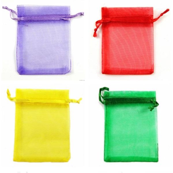 

gift wrap 100pcs/lot 7*9 10*15 20*30cm organza bags jewelry storage pouches christmas wedding party candy packaging bag 7zsh3121