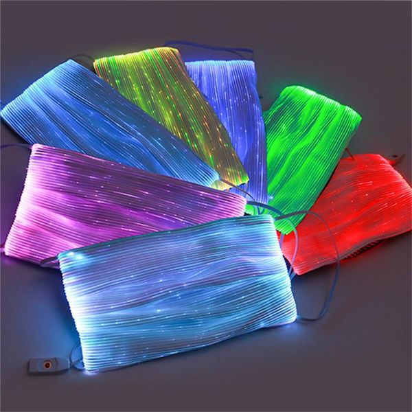

7 colors changing glowing led face masks halloween luminous mask with pm2.5 filter anti-dust christmas mask 2020