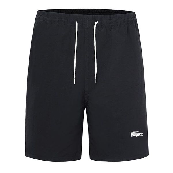 

summer beach pants men's embroidered logo board shorts black men's surf shorts sports shorts m-3xl/crocòdile, White;black