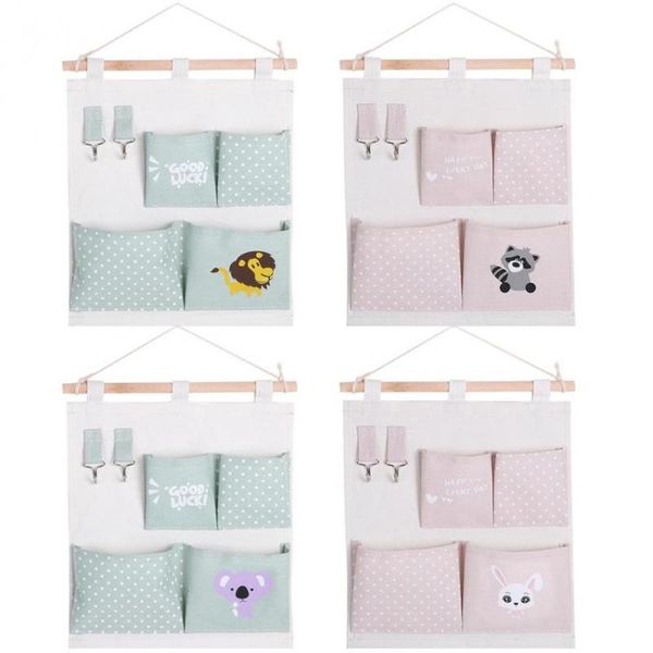 

wall hanger storage bag multi-layer wall door closet hanging storage bag with rope organizer shelf home door hanging bags