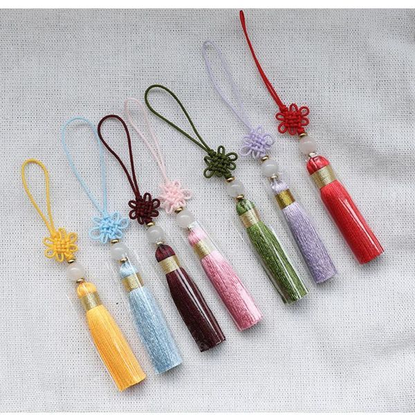 

wholesale 12pcs lot bowlder knot tassel silk fringe bangs tassel trim decorative tassel for curtains home decoration accessories h jllwxf