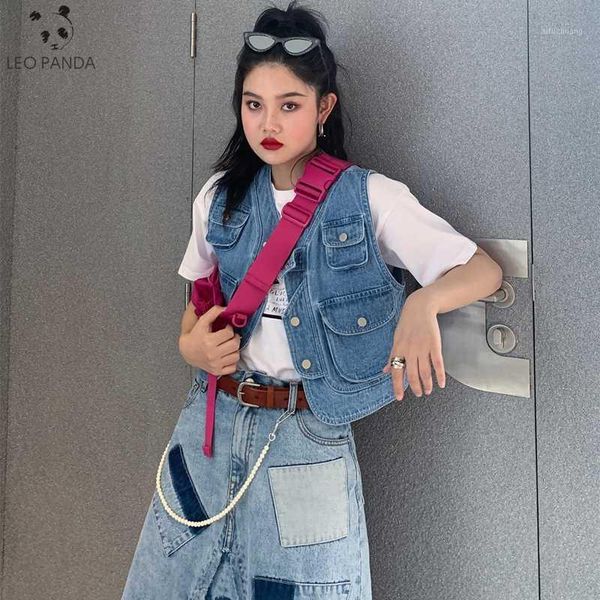 

spring sleeveless women denim vests plus size 4xl fashion casual suit collar female waistcoats denim short jackets female1, Black;white