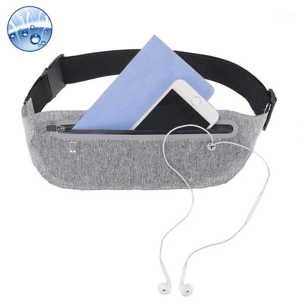 

mobile phone waist bag waterproof running sport hidden pouch gym bags cycling fitness canvas fanny pack women men jogging purse1