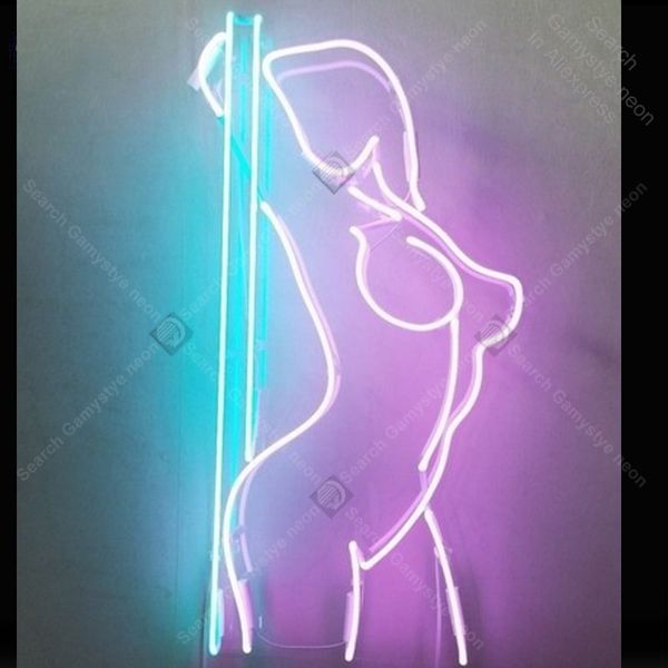 

girl stripper pole dance neon sign charming handmade neon light sign decorate home bedroom iconic art neon lamps adorn lamp