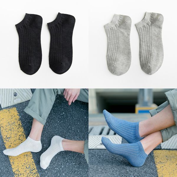 

2020 весной и летом полосатые мужских четыре сезона чистых хлопка нить короткой трубка низких верхние мелкие роты лодка sockssocks и sockssw, Black