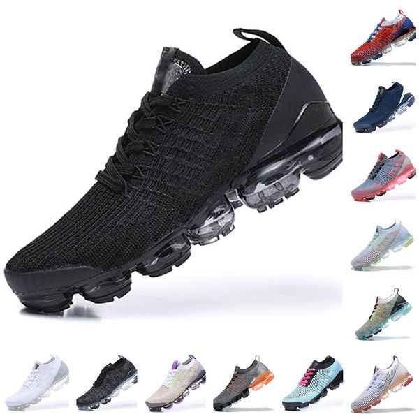 

fly knit 3.0 mens shoes triple black white oreo dark smoke green pink rose vapores women sports trainers sneakers s