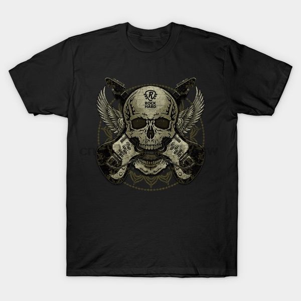 

men tshirt rh skull guitars rock hard t shirt printed t-shirt tees sport hooded sweatshirt hoodie