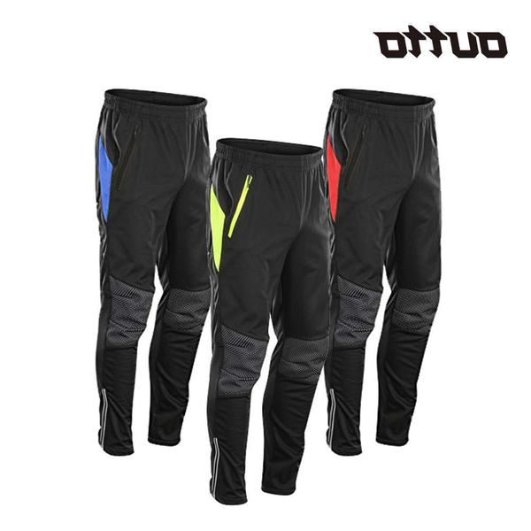 

men's fleece winter outdoor windproof cycling pants #18-bk, Gray;blue