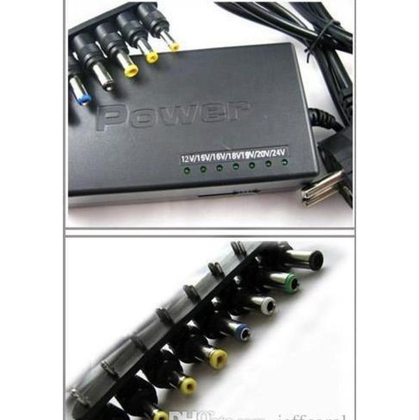 

universal 96w lapnotebook 15v-24v ac charger power adapter with 8 connectors with retai bbyfnc yhshop2010