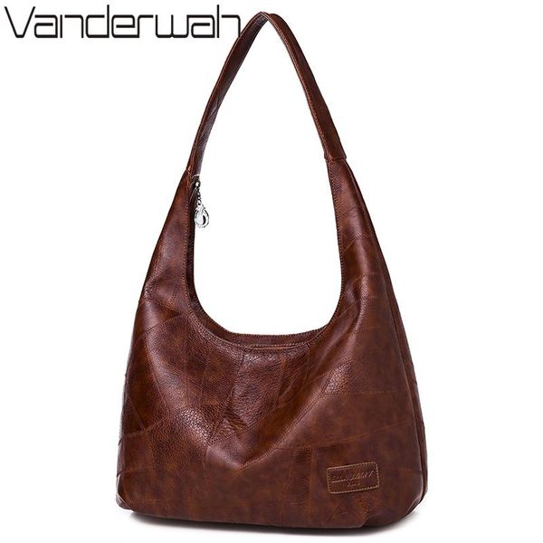 

winter hobos bag women's pu leather luxury handbag large ladies hand shoulder bag big tote handle bags for women sac bolsas