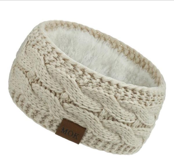 

knitted headband winter women lady warmer crochet turban head wrap plush earflaps elastic headwrap hairbands wmtmuk lottery2010, Blue;gray