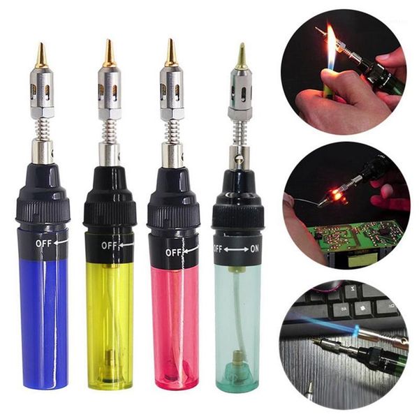 

1300 celsius butane gas welding soldering irons welding pen burner blow torch gas soldering iron cordless butane tip tool1