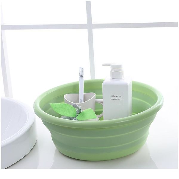 

folding bucket portable collapsible basins camping washbasin car wash bucket tourism water bucket household clean sqcdlc