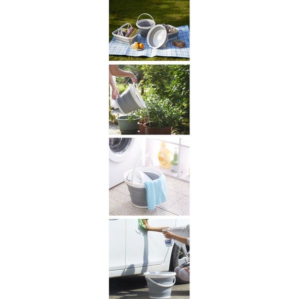 

5/10 l foldable bucket car wash bucket outdoor fishing round bathroom kitchen bucket large capacity fishing cami bbyvuk