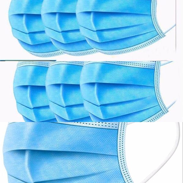 

with disposable face thick 3-layer masks earloops for salon, home use comfortable maskoutlet6747