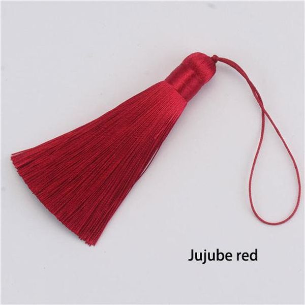 

2 шт. пакет 8 см diy craft tassel полиэстер шелк кисточкой бахрома крышки швейные занавески свадебный декор ювелирные аксессуары h jllqvg