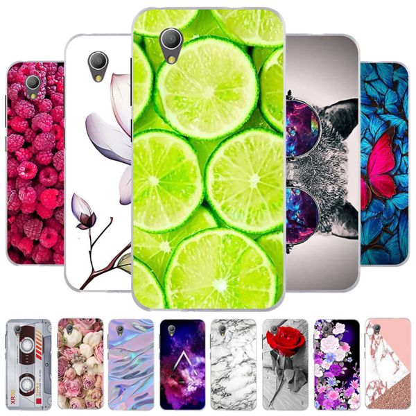 

alcatel 1 d a y 5033 x 5.0 inch silicone sheath, tpu soft protective cover, cartoon bumper shell