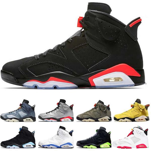 

2020 jumpman 6 hare dmp unc washed denim travis 6s men basketball shoes tinker infrared reflective carmine mens sports sneakers 7-13