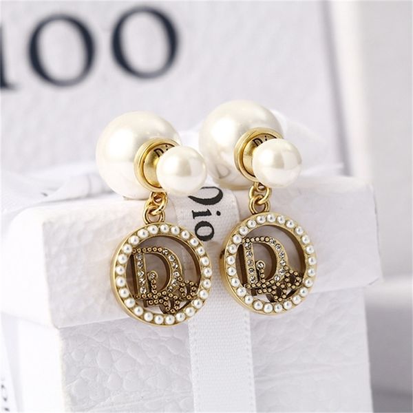 

87% off wholesale shop family earrings female used brass earrings disc high version, Golden