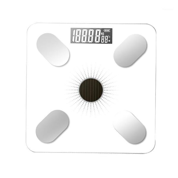 

bathroom & kitchen scales bluetooth floor body weight scale smart backlit display fat water muscle mass bmi 1pc1