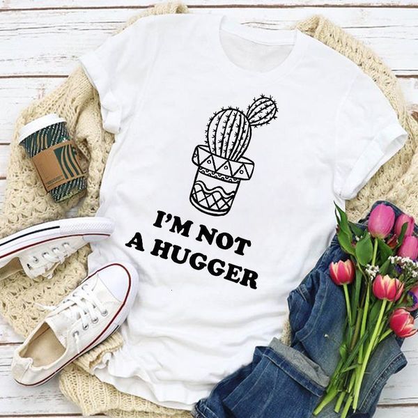 

women graphic cactus funny fashion printed cute summer t-shirt lady womens clothing clothes tee female t shirt aesthetic, White