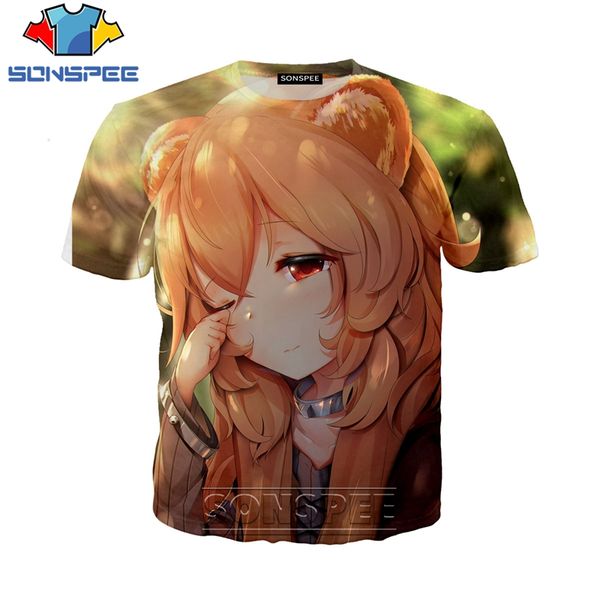 

the rising of the shield hero anime 3d print shirts kawaii harajuku hentai men clothing