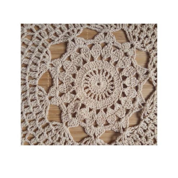 

cotton round placemat cup coaster mug kitchen table place mat cloth lace crochet tea napkin dining bar doily hand bbyenn