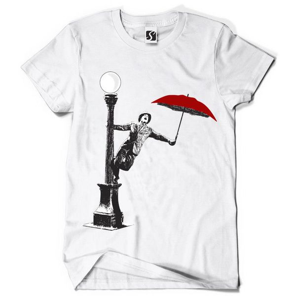 

sport 2019 new summer men fashion exclusive and unique men's t-shirt design singing in the rain o-neck tee shirts