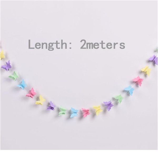 

1bag/lot 3d paper garland 2meter party backdrops wedding decorations wall diy craft chrismas birthday party bbyhjs