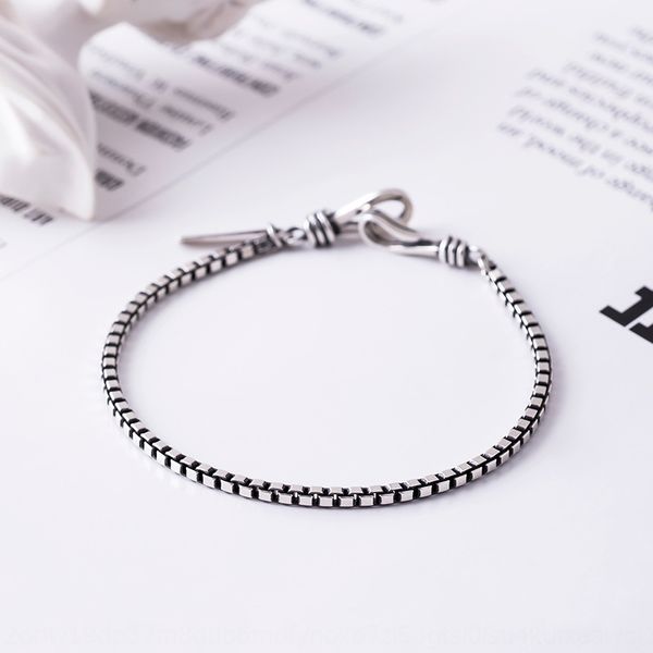 

su18 925 браслет национальности этнической группы серебро корейская версия национальной и женской серебряной коробка тайского stylepersonali, Golden;silver