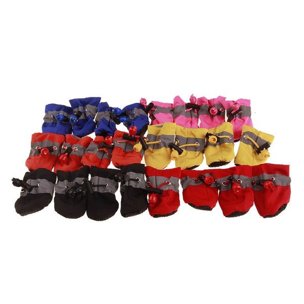 

warm antislip for boots cashmere dogs 4pcs/set dog rain shoes puppy sneakers pet supplies wholesale