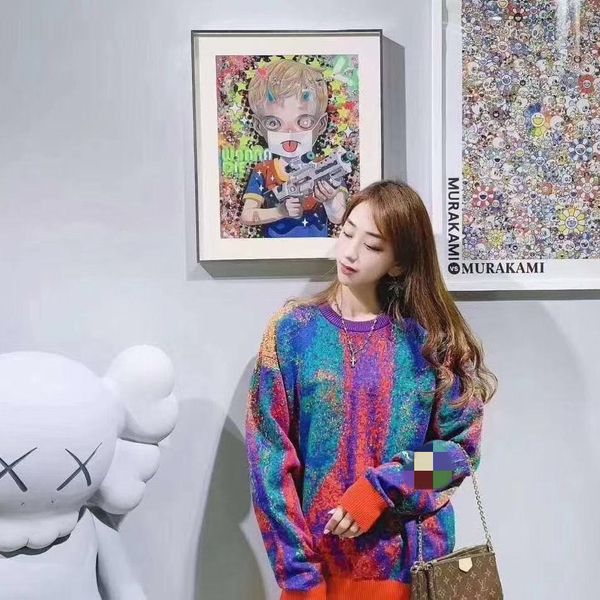 

женский бренд дизайнерская мода веб-сайт знаменитость же стиль женский свитер свитер свитер пальто, типография plationcute cashmere свитеры, White;black