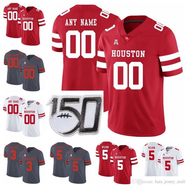 

ncaa houston cougars college football jerseys 22 austin robinson 10 ed oliver 9 courtney lark tyus bowserÂ nick watkins jersey custom stitche, Black