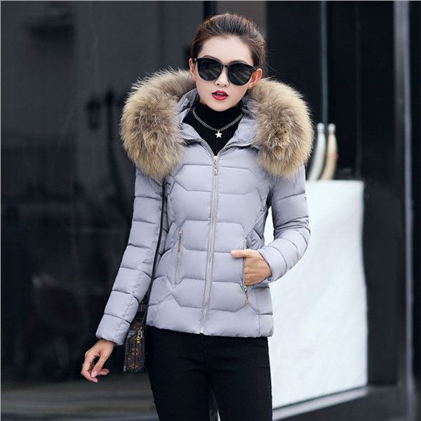 

2020 fashion designer clothes thick warm hooded letter cotton coat for women classic womens winter jacket, Black