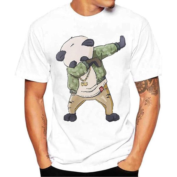 

мужская мода zyooh вокруг шеи, panda печать повседневный короткий рукав tee solid color короткие топы tee спорта толстовка с капюшоном hoodi
