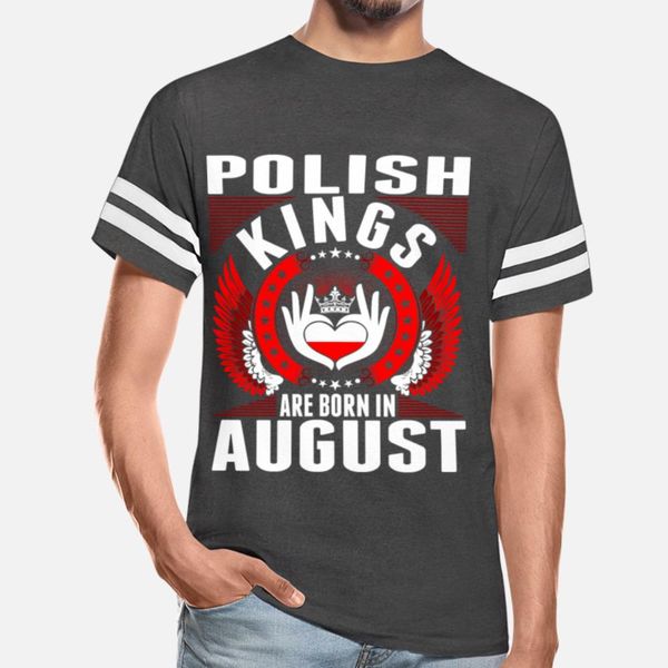 

польские короли родились в августе футболка hip hop крупногабаритные белый костюм толстовка толстовка