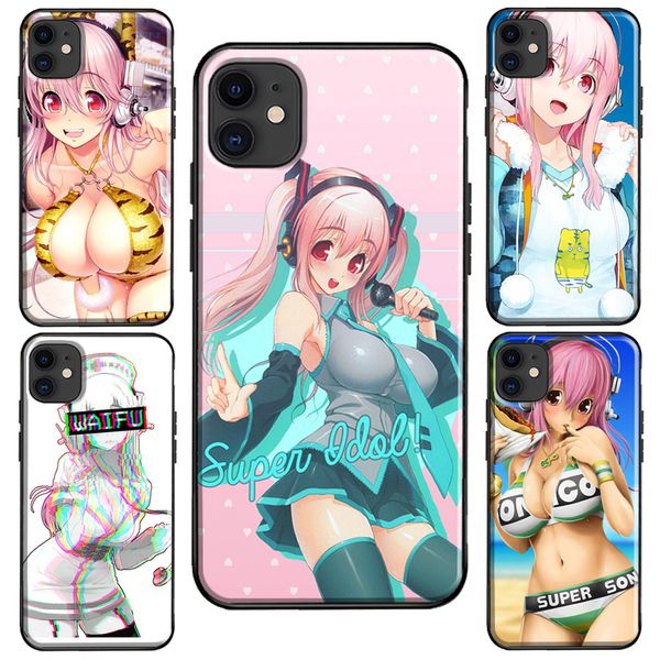 

43fganime super 12 sonico mini case for iphone 11 pro max xs xr x 6s 7 8 plus se 2020 cover