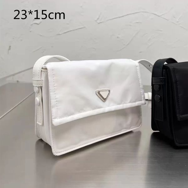 

designer nylon briefcases crossbody bags mens women shoulder bag triangle pattern messenger purses small size fashion cross body high qualit