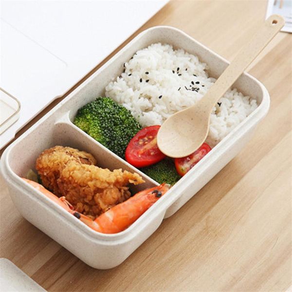 

детский обеденный ящик новый микроволновый ланч коробка независимая решетка для детей bento box портативная утечка утечки бентто еда контейн