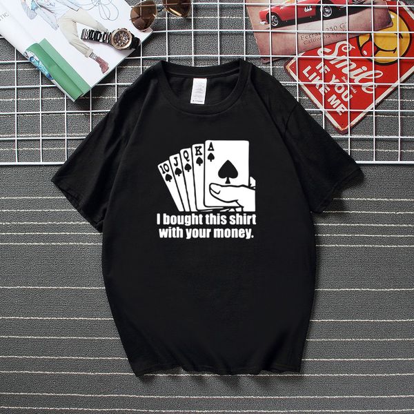 

summer loose funny play card print men tshirt cool summer men t-shirt o-neck short sleeve tshirt tee shirts sport hooded sweatshirt hoodie