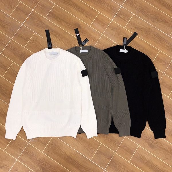 

new toney winter sitong island male cp loose o-neck stone sweater men casual long sleeve couple sweater, White;black