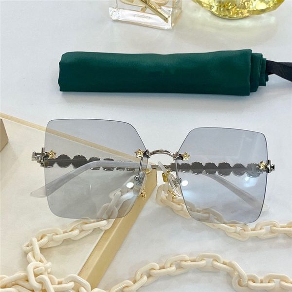 

0644 fashion popular sunglasses classic square frame simple and elegant style protective glasses 0644s, White;black