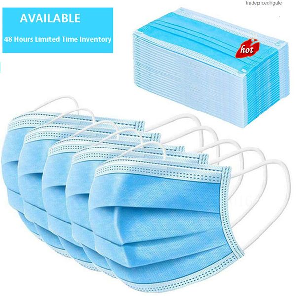 

non of three pcs 100 disposable layer filter woven diy vi_rus dust 50pcs ear hanging l breathable health mask a4y4 5jwj