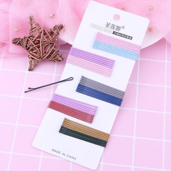 

клип flat волна волос заколками для девочек женщины волос аксессуары для волос цвет металла мода шпилька hairgrips барретт 6см 40 / 50шт sqc, Black;brown