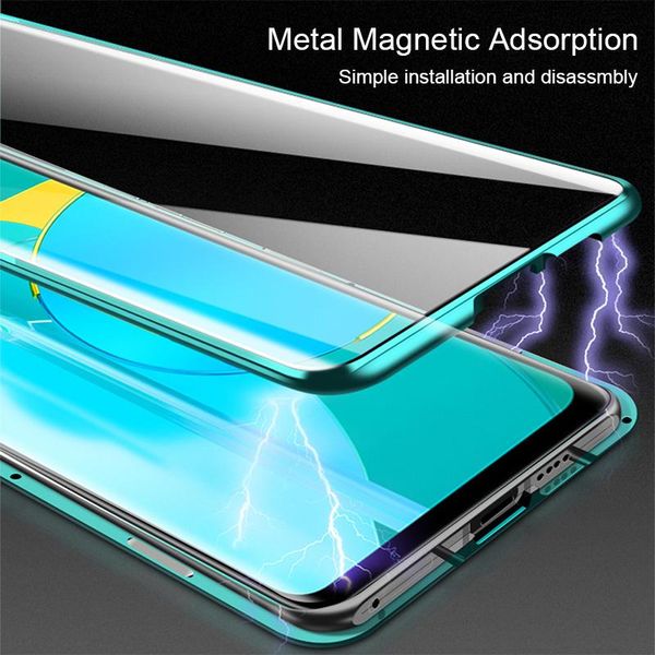 

magnetic case for huawei honor 9a case dual side tempered glass cover bumper for honor 9a 9 a phone case 360 h jllxaf
