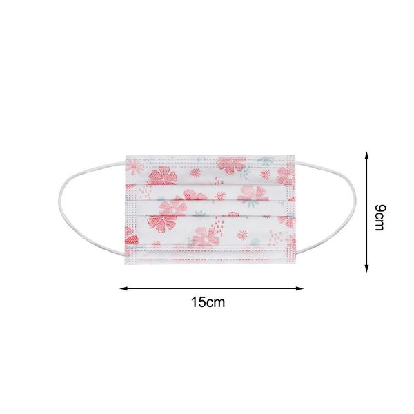 

fashion non-woven face 10/20/30pcs printing children disposable 3 layer mouth mask with design masque