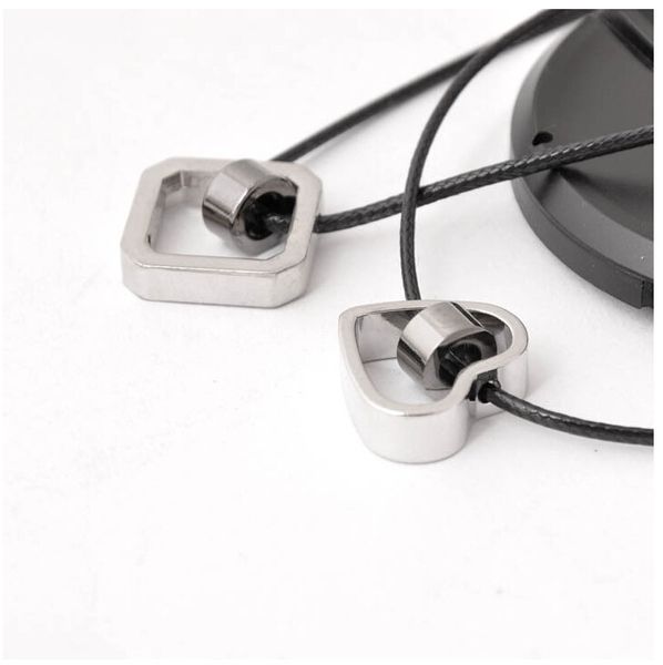 

couple necklaces men and women heart necklace, Silver