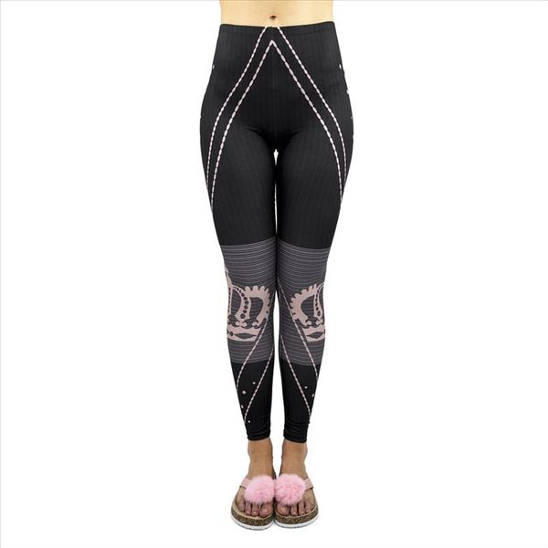 

new arrivals black strips forever princess printing workout legging stretch leggings pants drop shipping